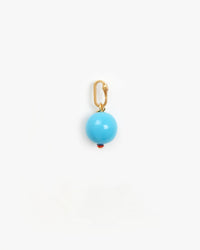 Turquoise Stone Bead Charm