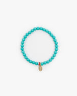 Turquoise Stone Beaded Stretch Bracelet