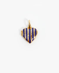 Stripe Heart Locket