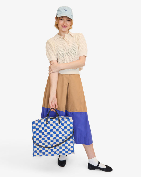 Zoe holding Summer Simple Tote