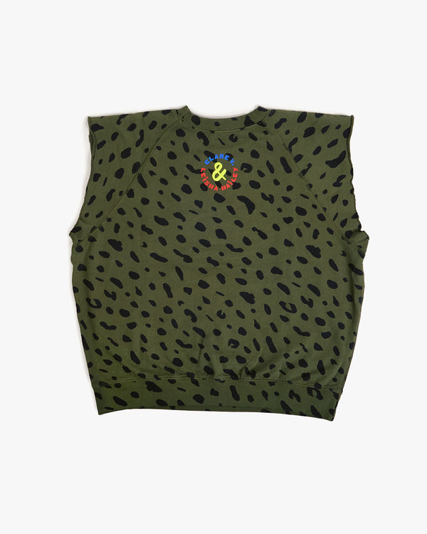 Sweatshirt Vest back view