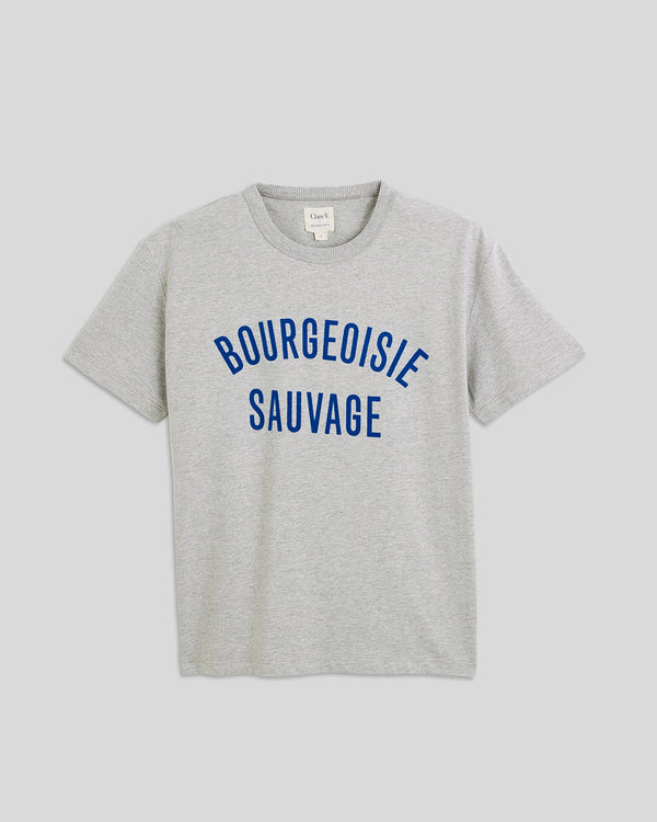 Grey w/ Cobalt Bourgeoisie Sauvage Tee