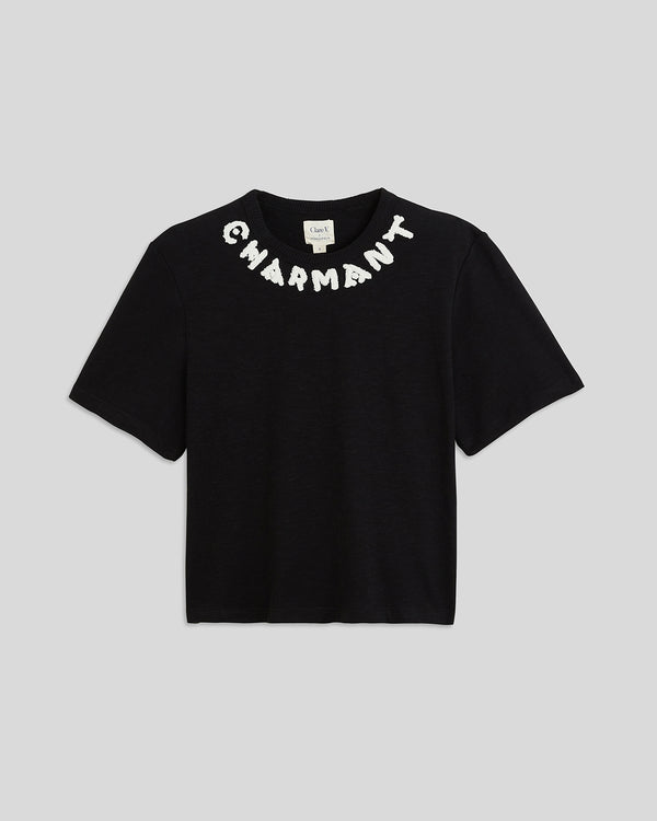 Black w/ Cream Charmant Tee 