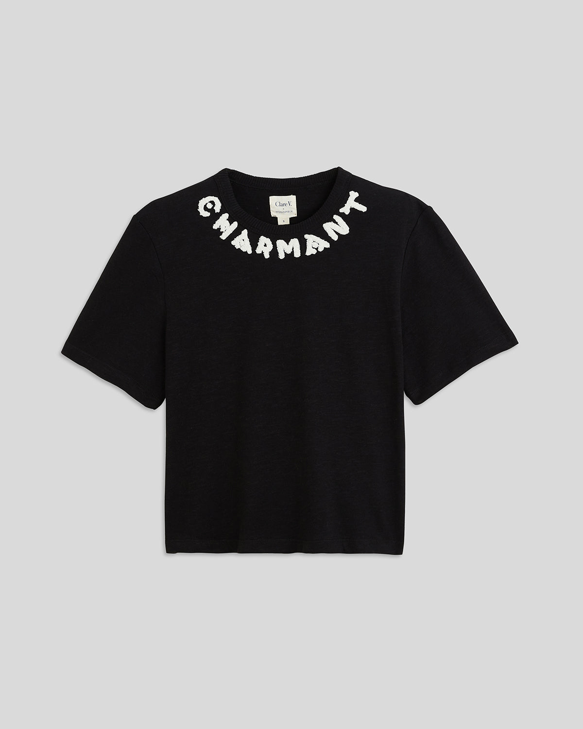 Black w/ Cream Charmant Tee 