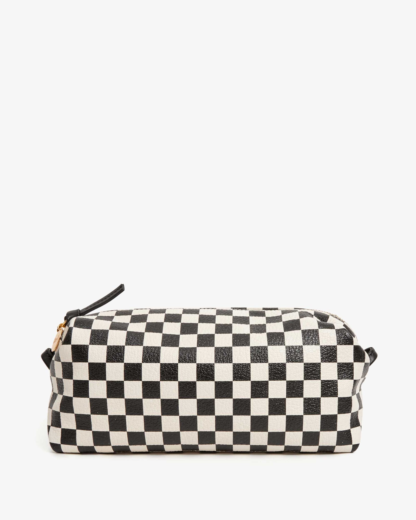 Clare V, Midi Sac - Cream Chantal with Black Checkers