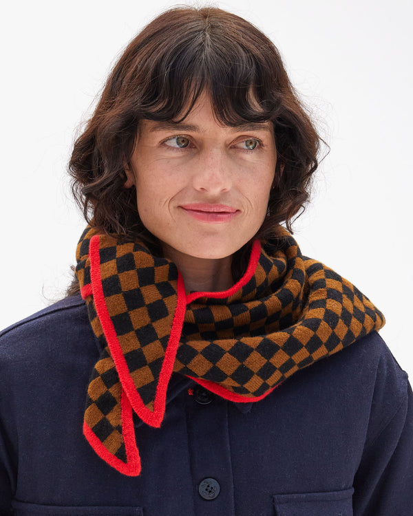 Danica wearing Triangle Scarf