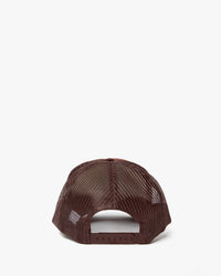 Back of the Chocolate Beaucoup Cool Trucker Hat. 