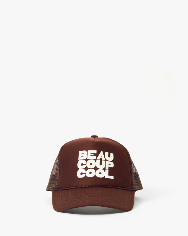 Chocolate Beaucoup Cool Trucker Hat.