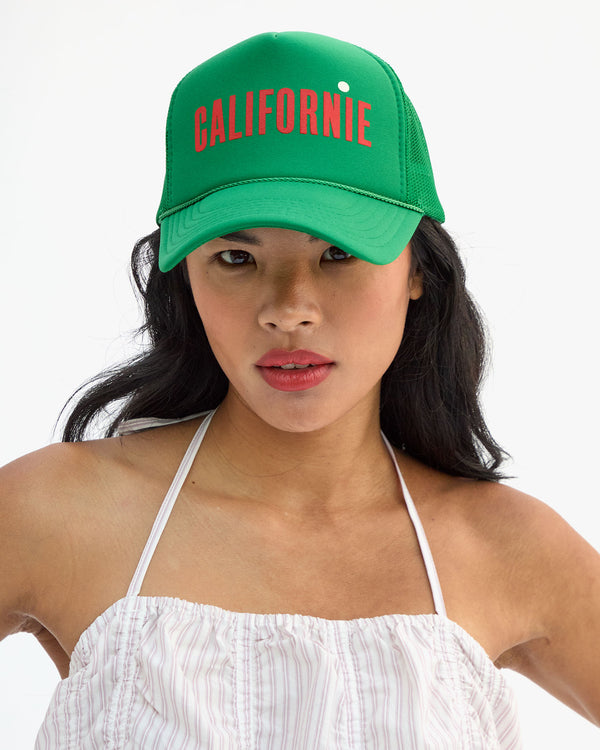 Trucker Hat on Sandra