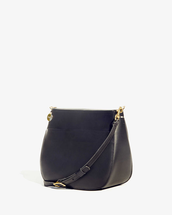 Clare V. Turnlock Louis Handbag Black – Indigo