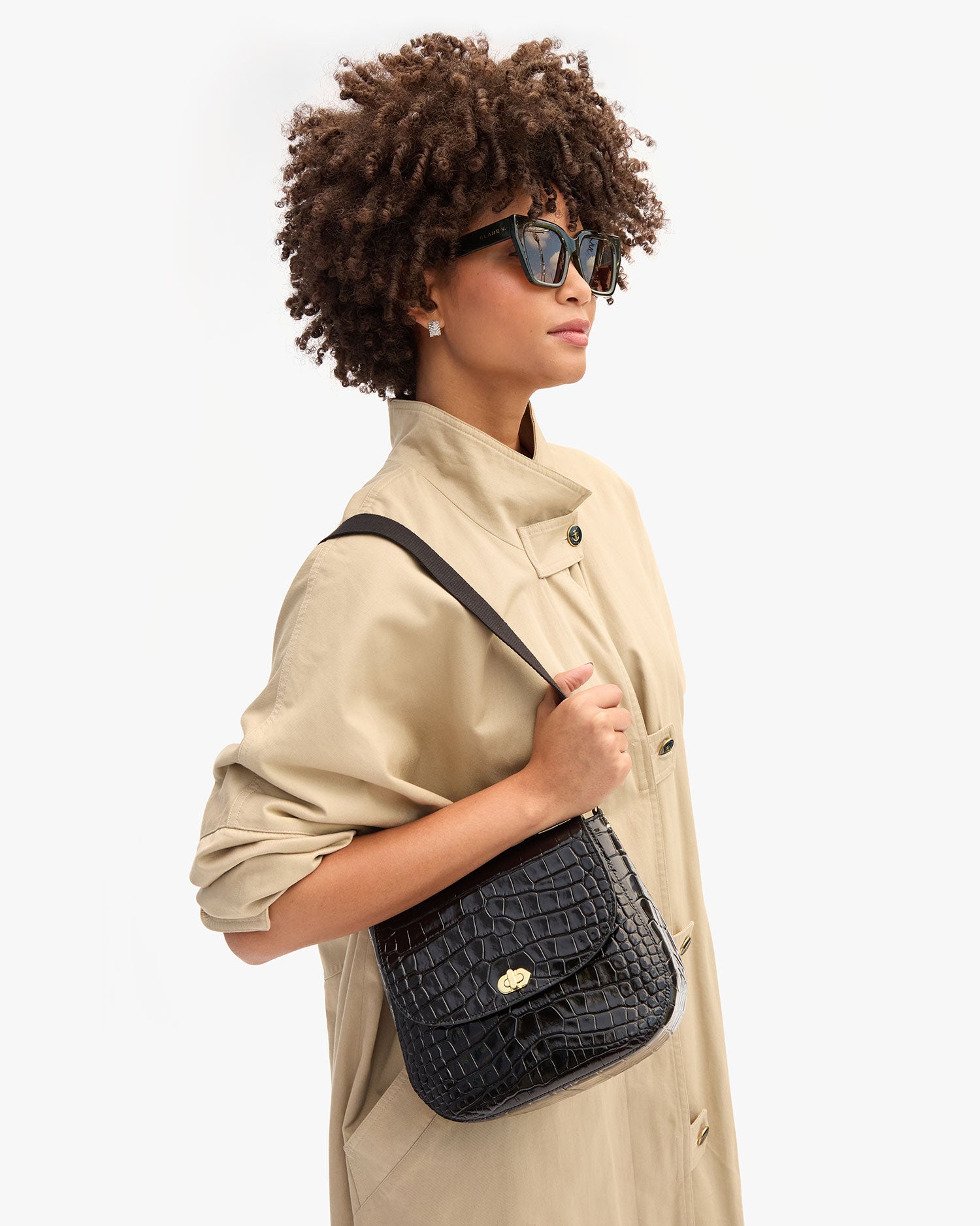 Turnlock Louis w/ Top Handle – Clare V.