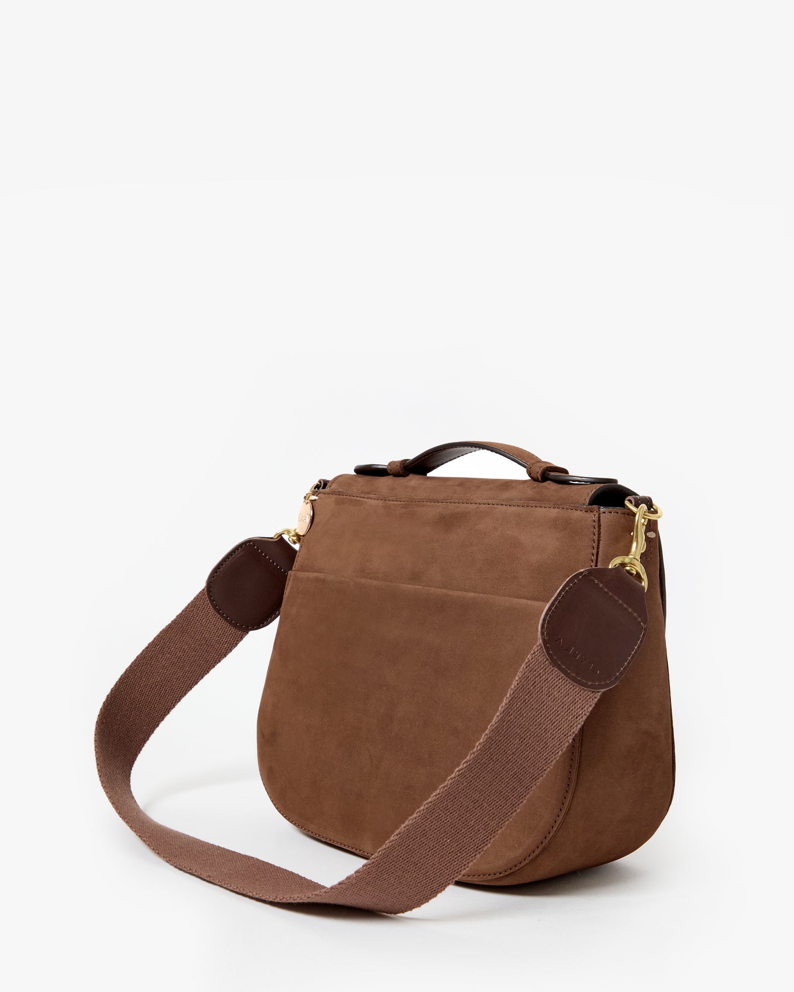 Turnlock Louis w Top Handle back view with shoulder strap