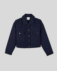 Navy Wool Coat