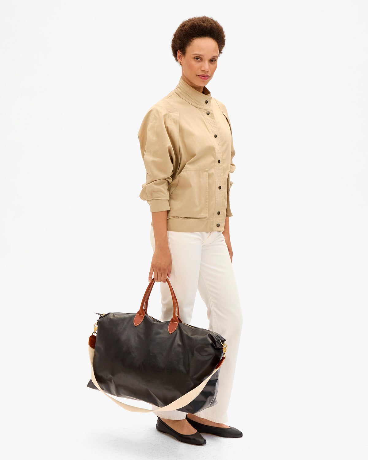 Model holding Weekender