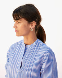 Danica wearing the Whiskers Doorknocker Earrings