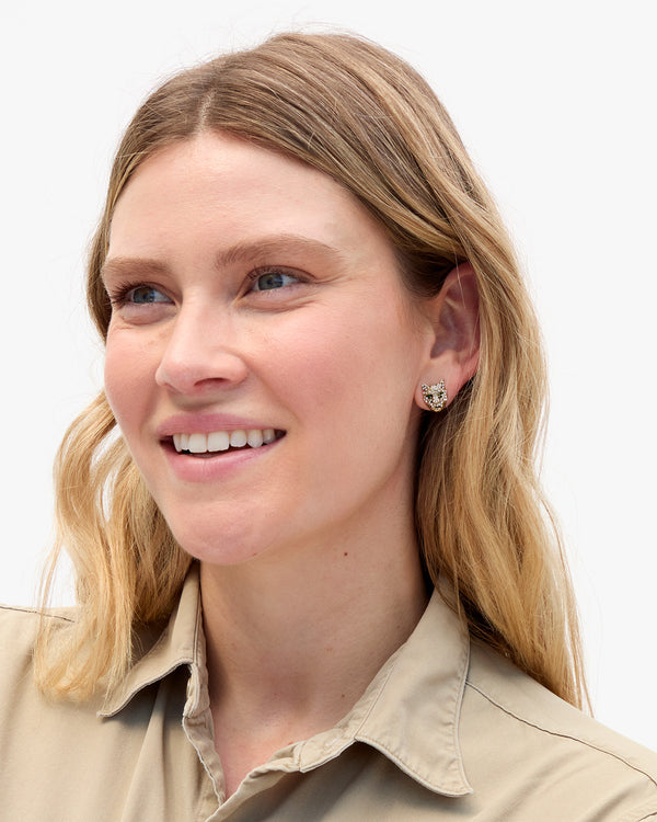 Whiskers Stud Earrings on Elle