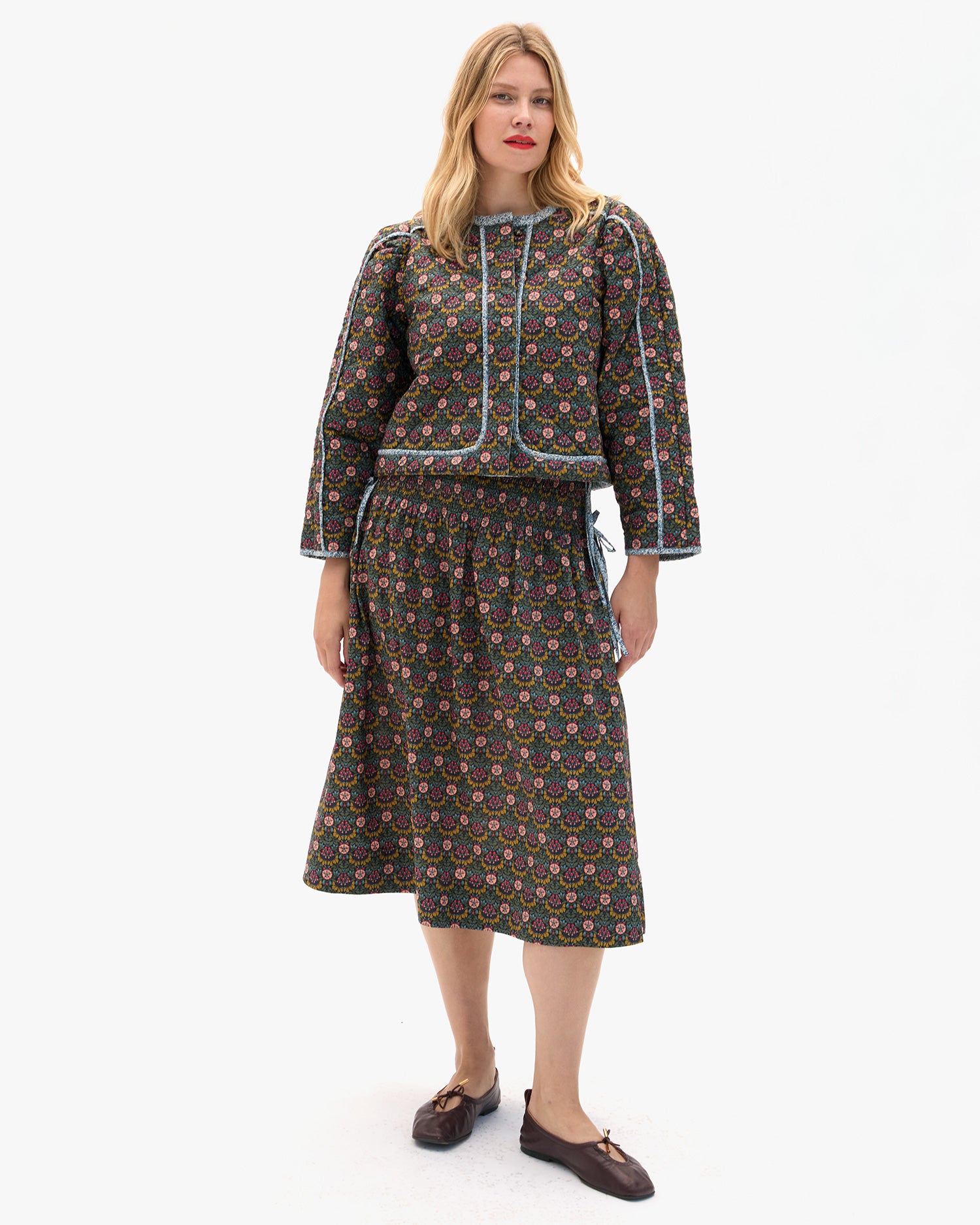 Zoe Skirt and matching Lilou on Elle