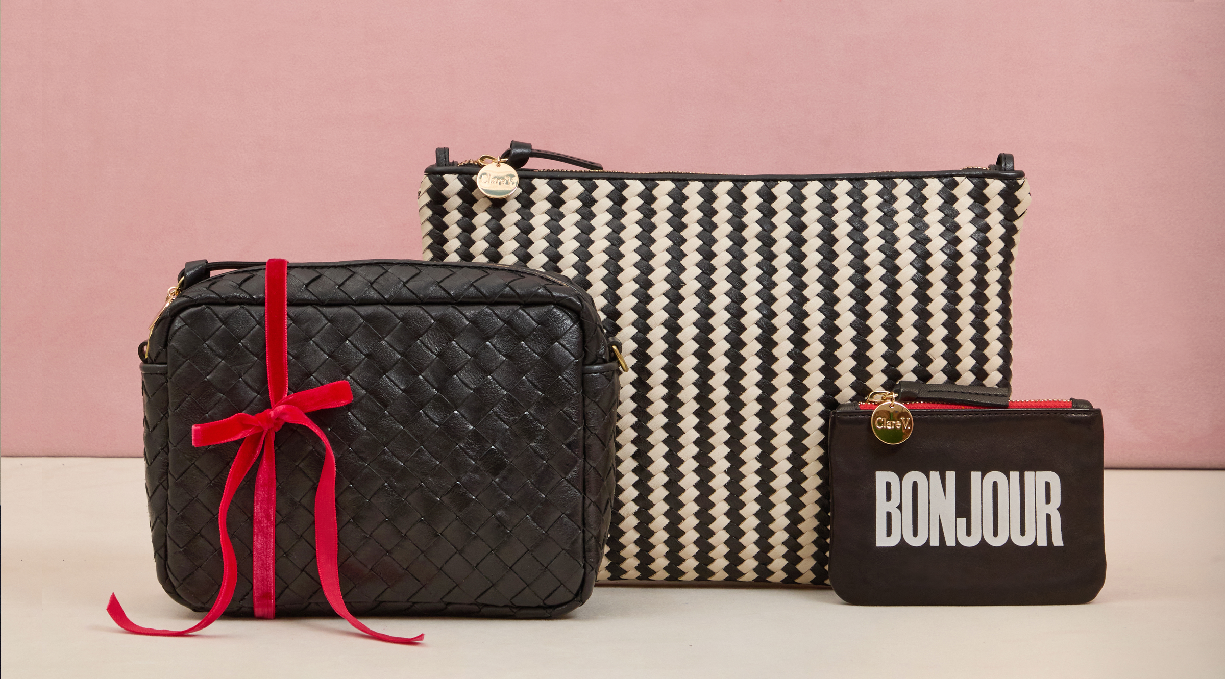 Midi Sac, Flat Clutch with Tabs, and Coin Clutch.