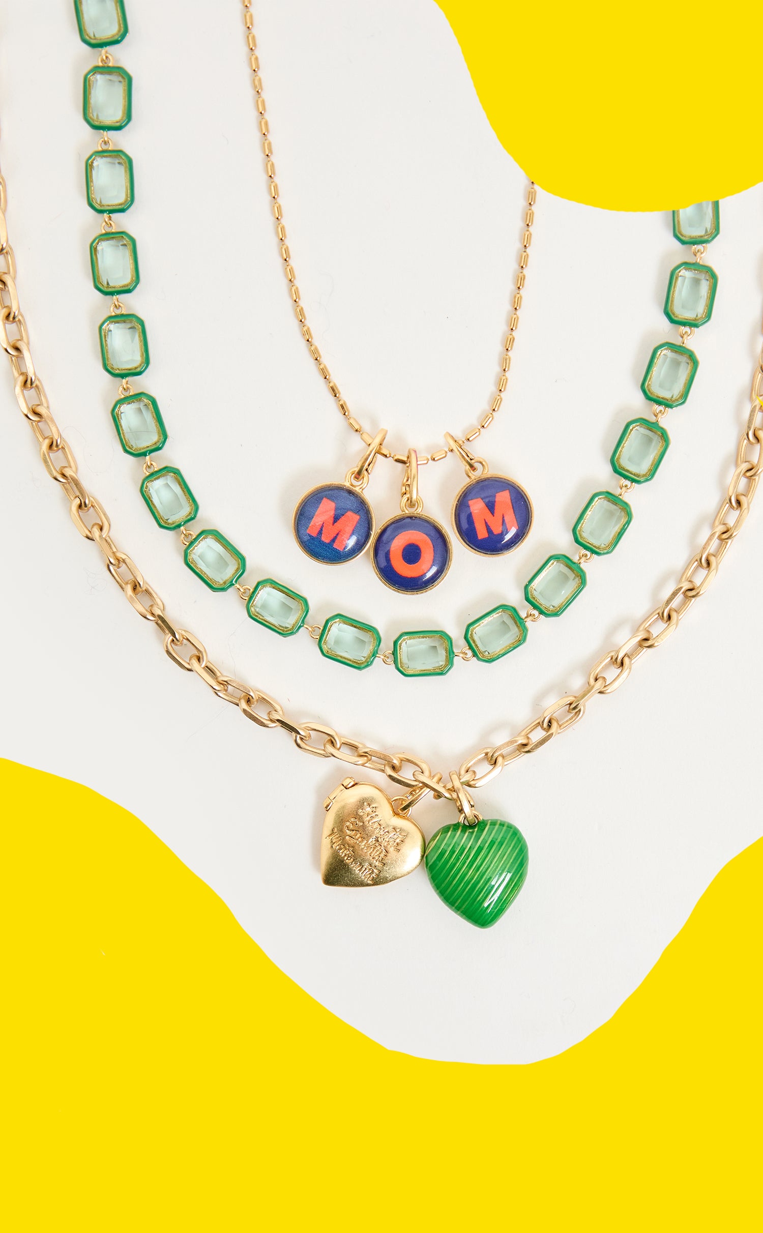 Assortment of Clare V. jewelry pieces. 