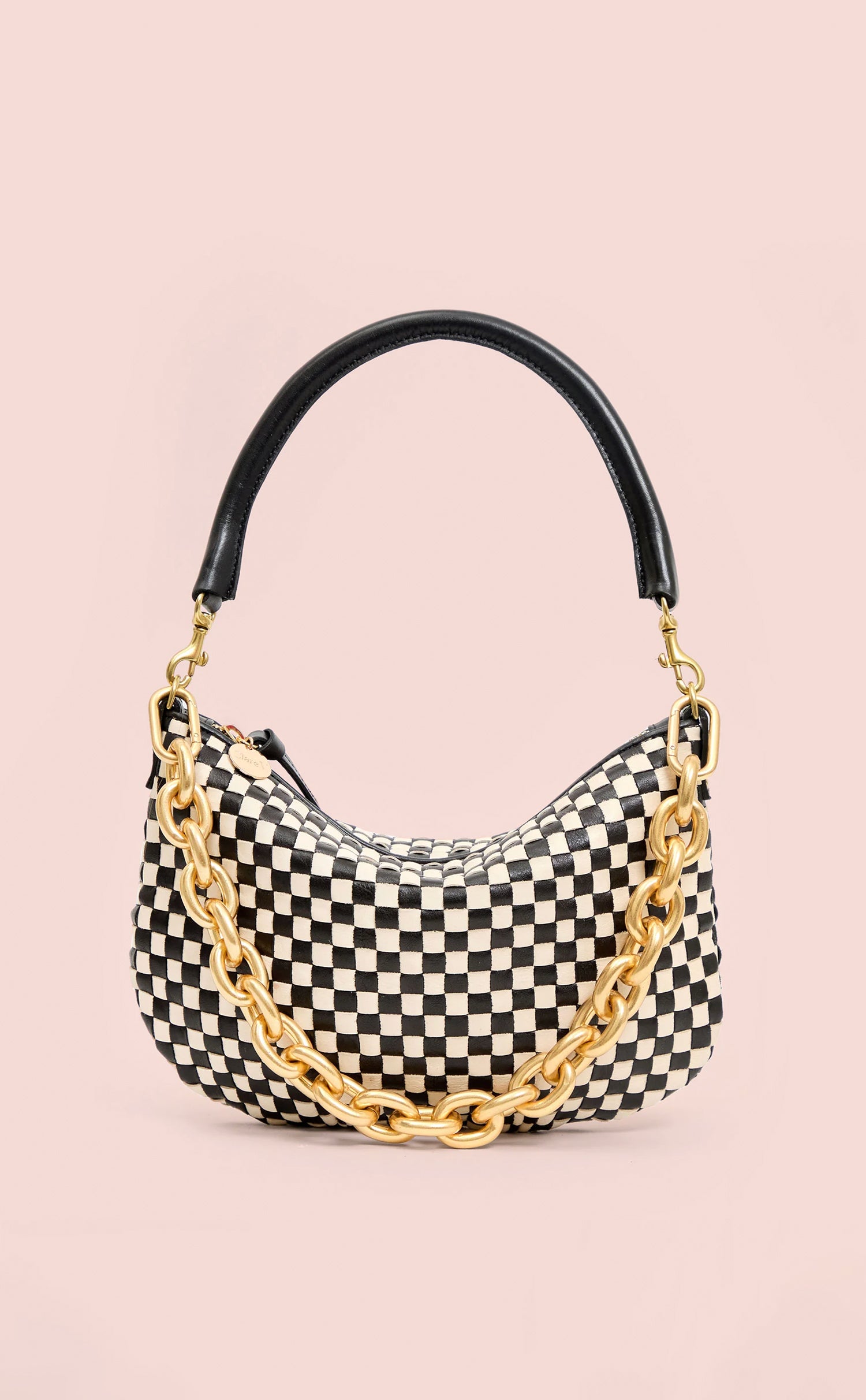 Black and Cream Petit Moyen with Gold Shortie Strap.