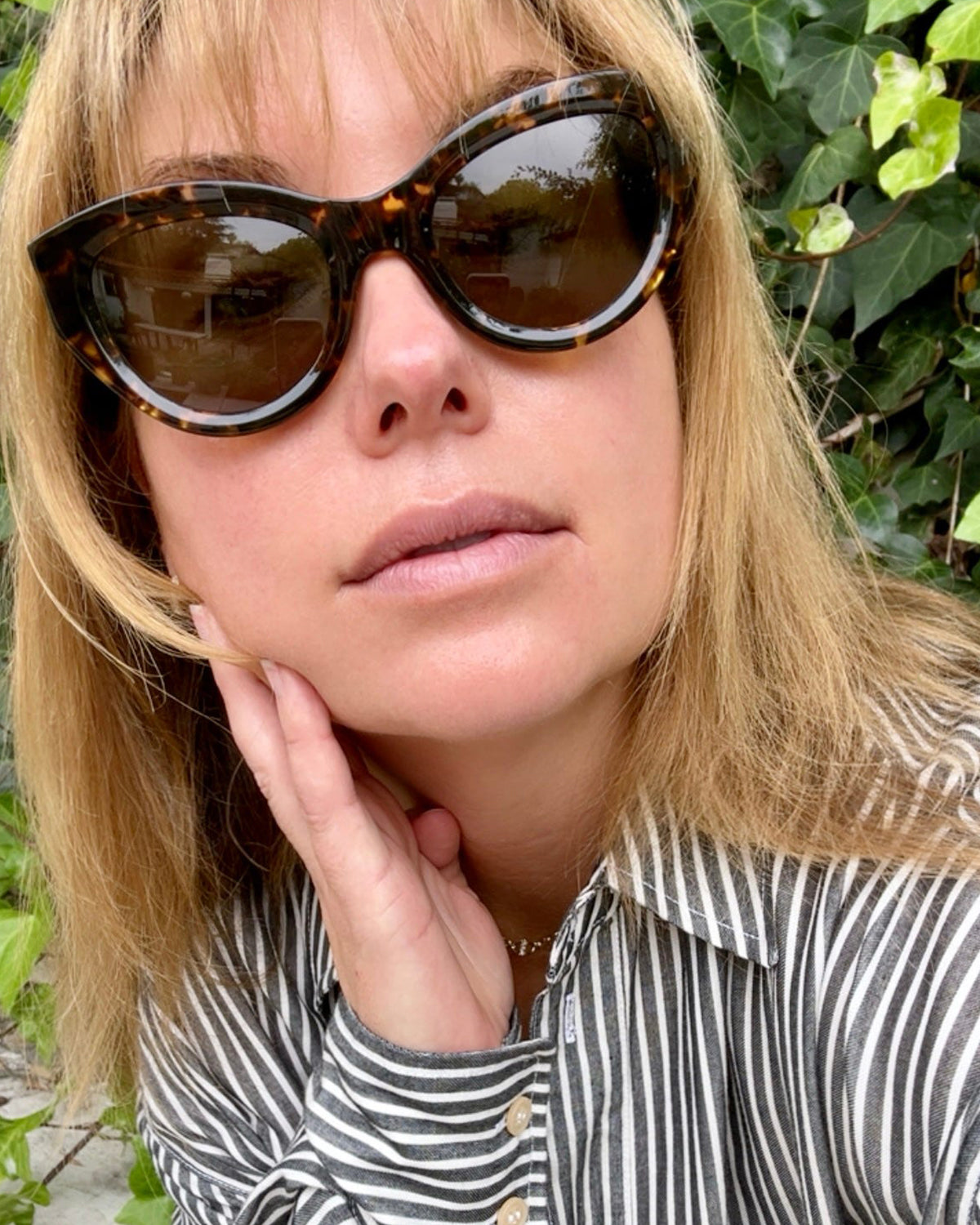Model wearing the Sophie Sunglasses.