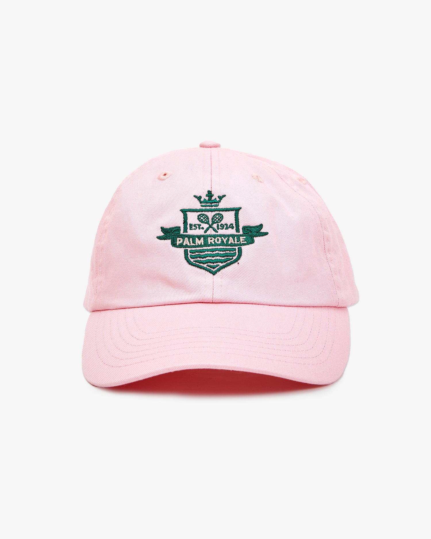 Pink Baseball Hat with custom embroidery.