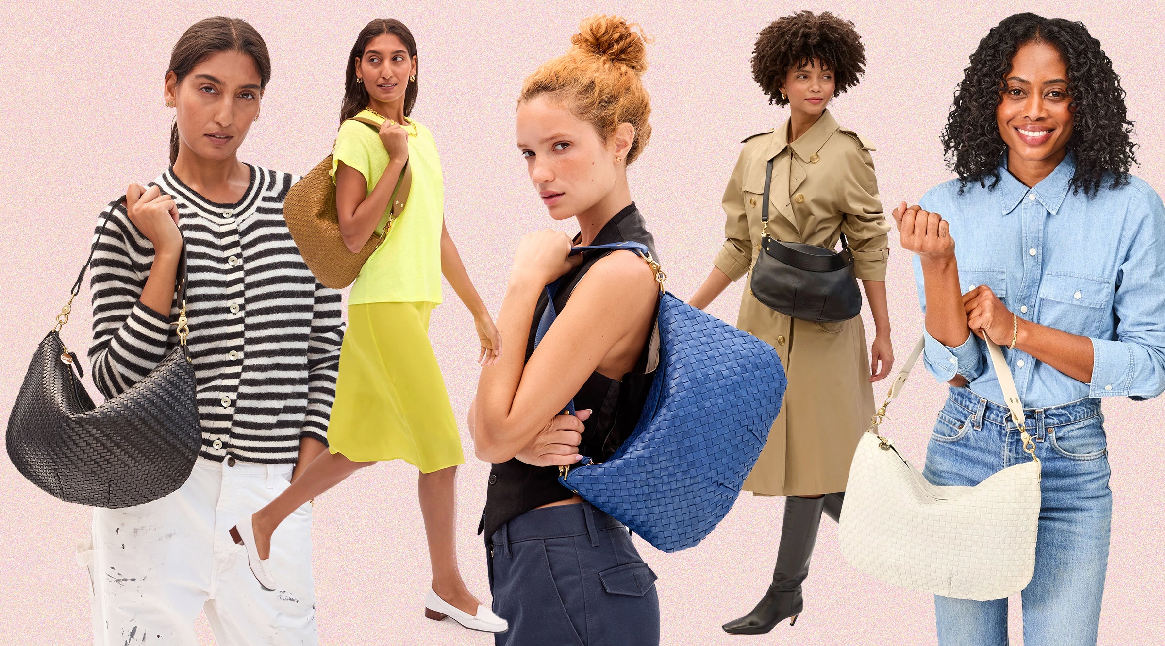 Five models carrying a different Moyen Messenger each. 