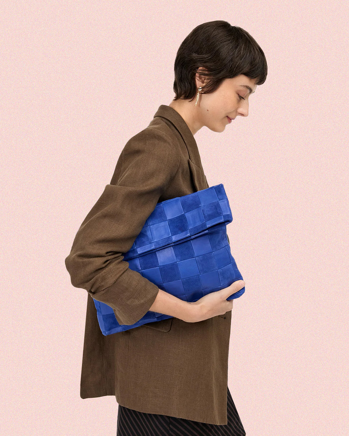 もも様　CLARE VIVIER 黒 レザー ショルダーバッグ Clare V.