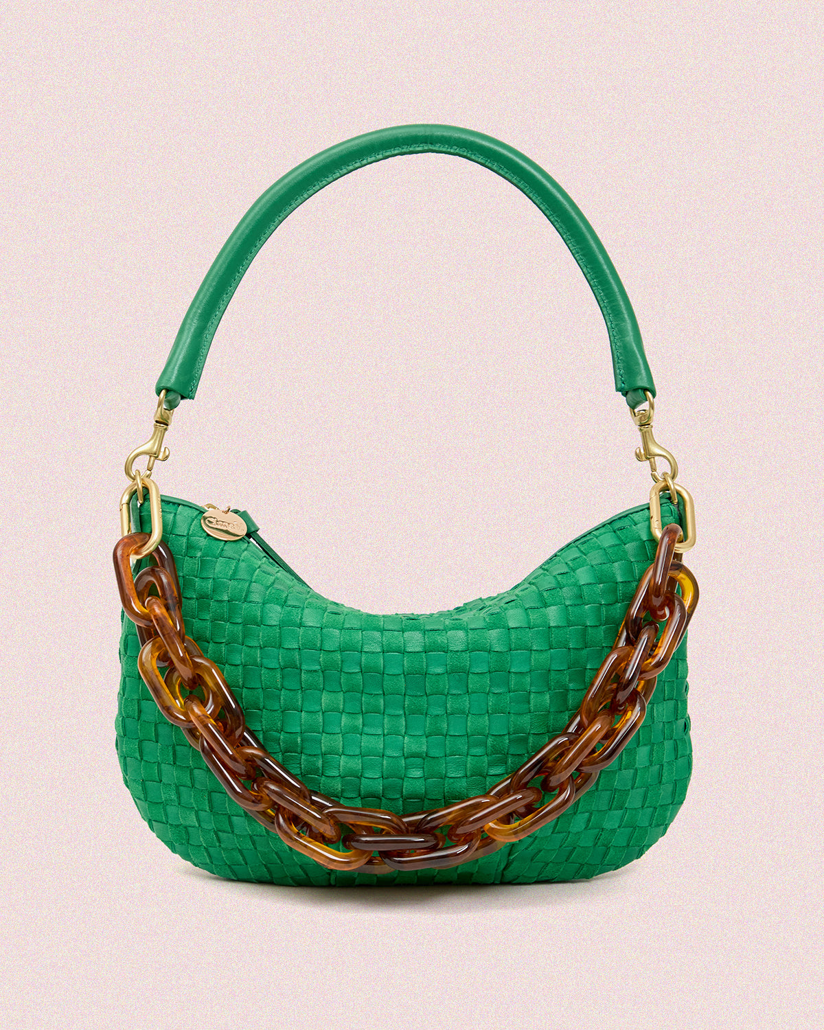 Grass Woven Petit Moyen with Tortoise Shortie Strap.