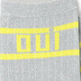 Oui/Non Metallic Crew Socks