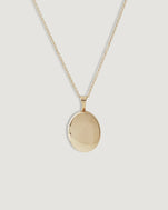 kinn studios Maison Oval Locket I w/ Rolo Chain