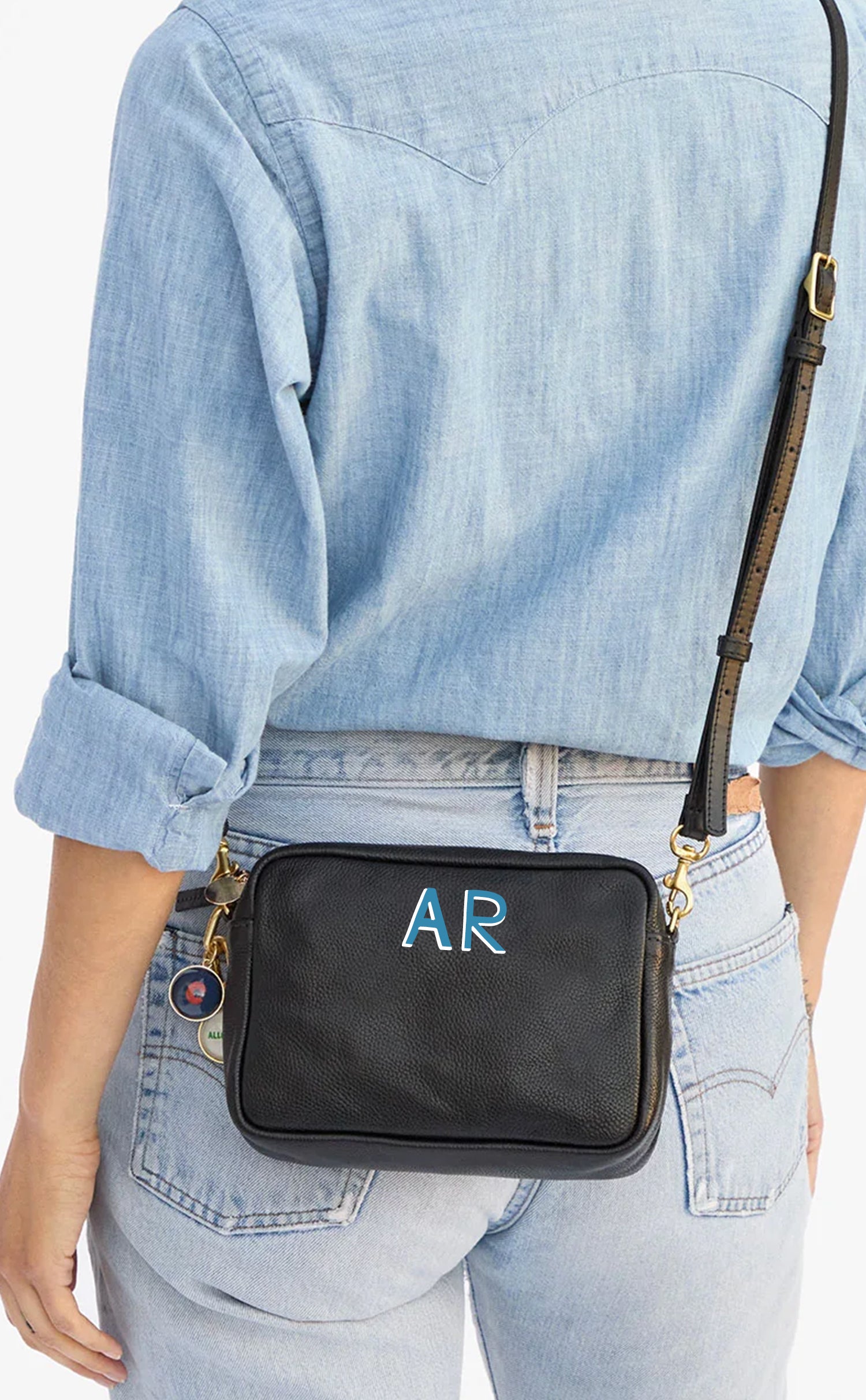 Midi Sac with Hand Painted Monogram. 