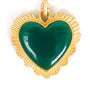 Scallop Heart Charm