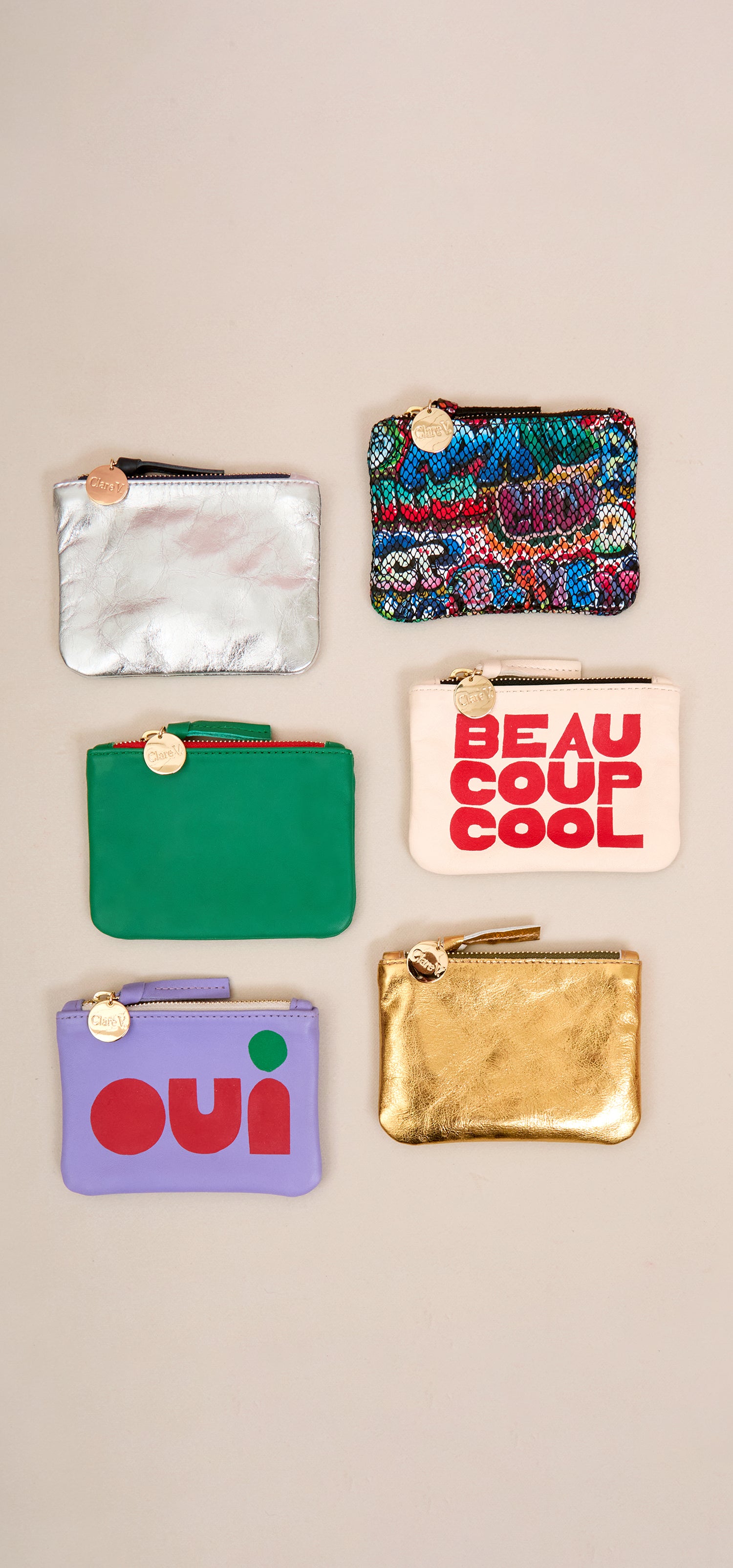 Clare V. Coin Clutches.