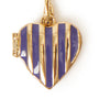 Stripe Heart Locket