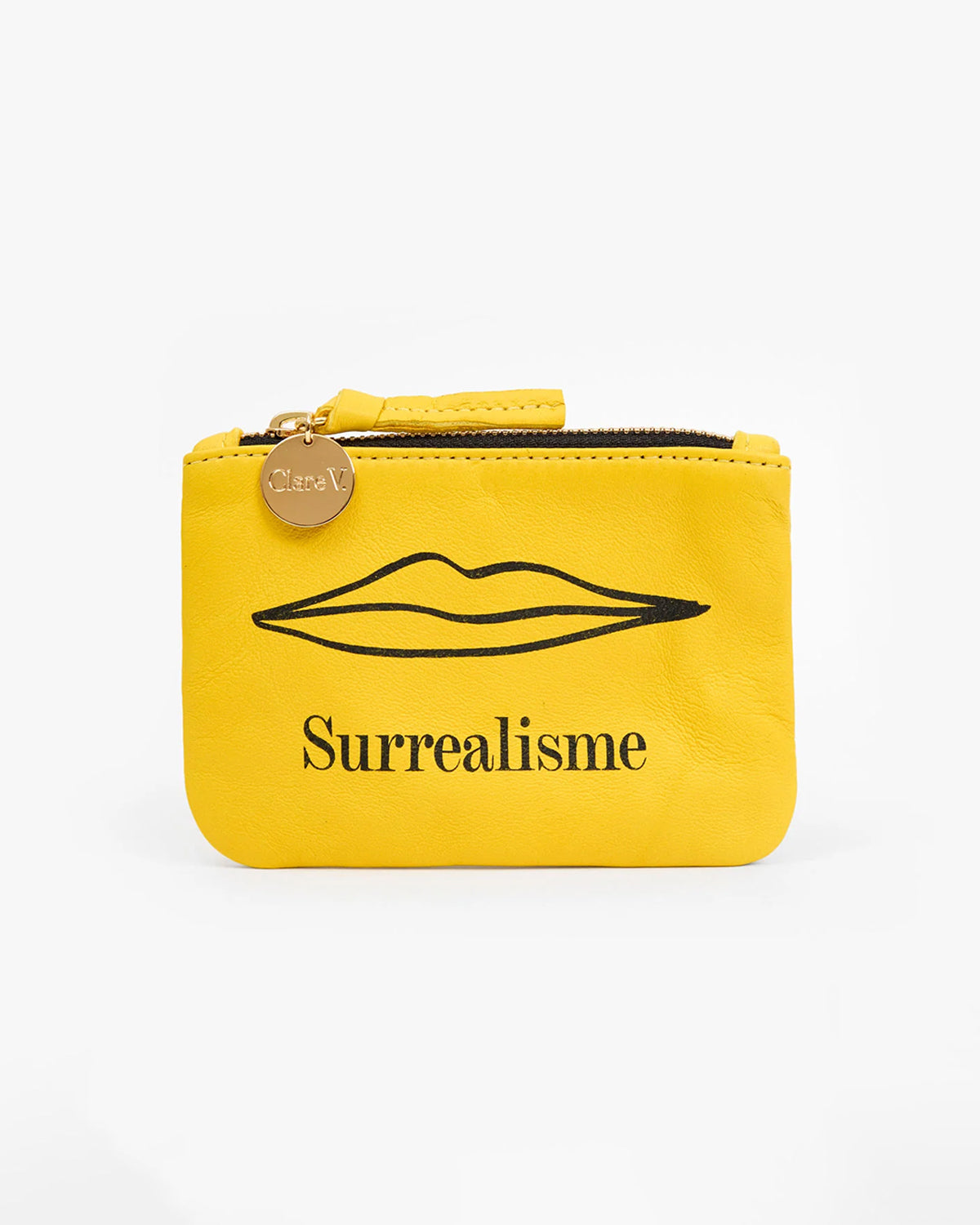 Surrealisme Yellow Coin Clutch.
