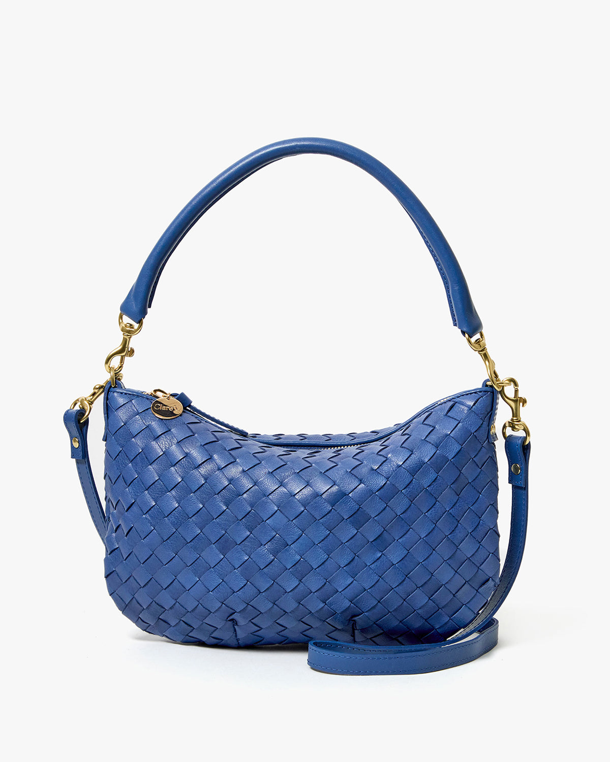 French Diagonal Blue Woven Petit Moyen. 