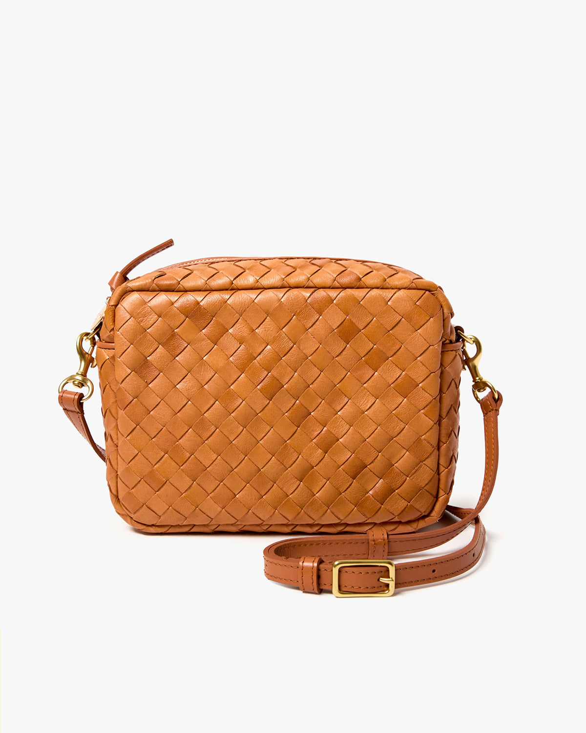 Natural Diagonal Woven Midi Sac. 