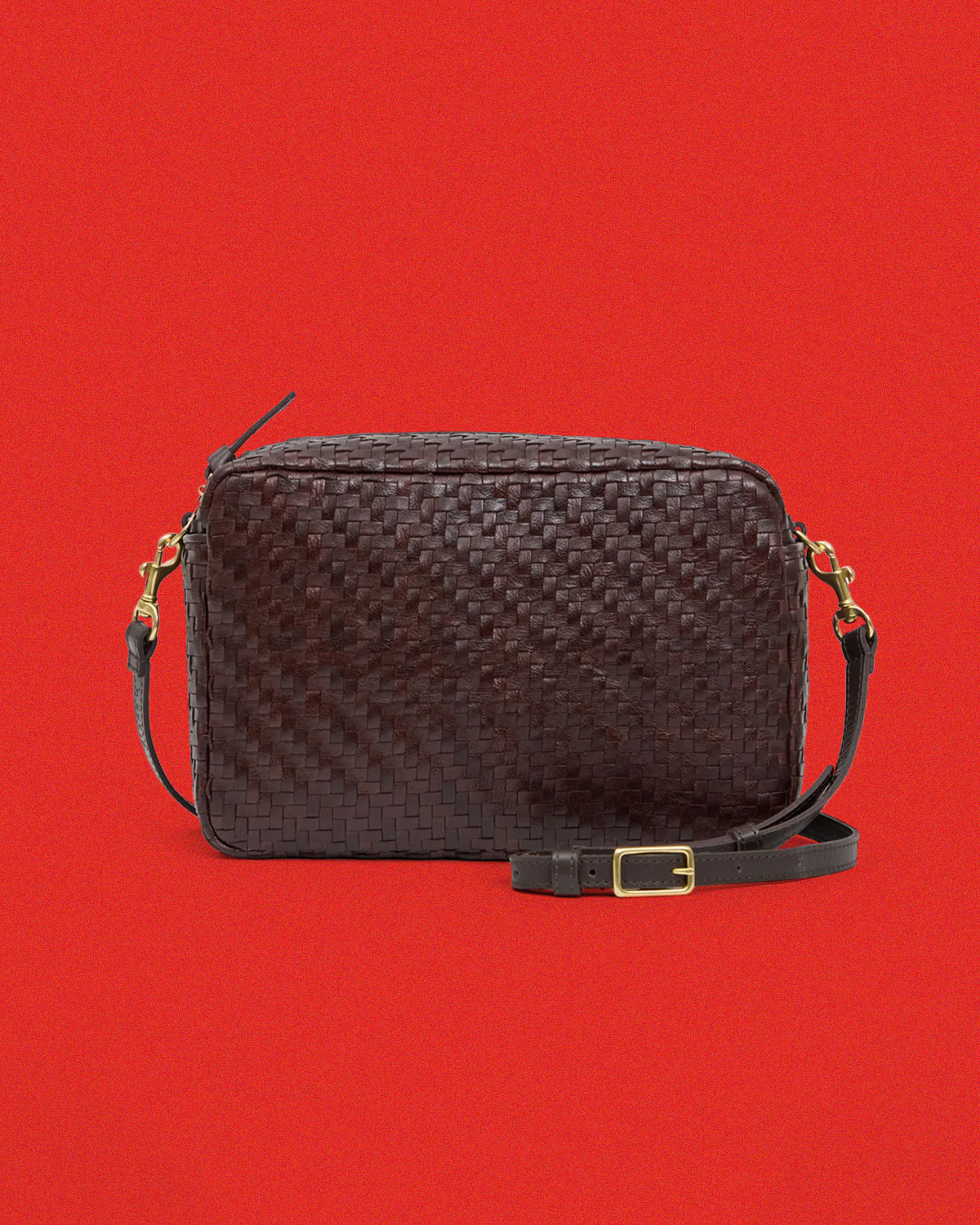 Chocolate Woven Zig Zag Marisol. 