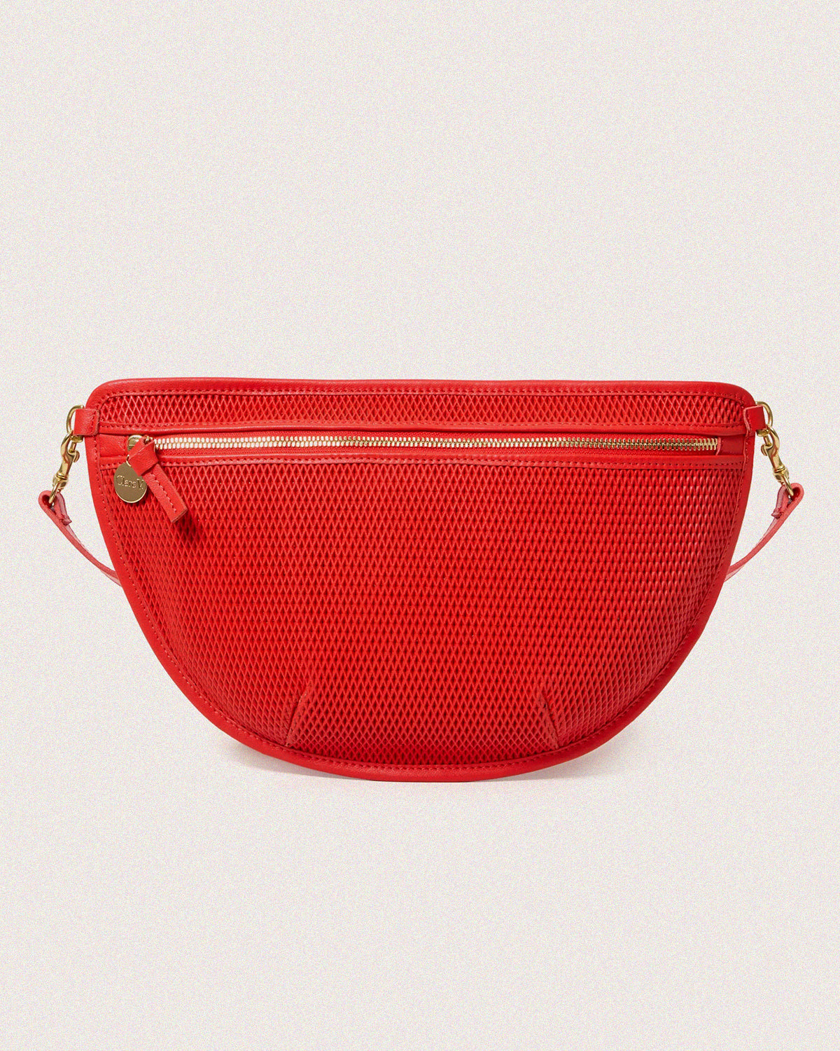 Bright Poppy Diamond Perf Grande Fanny. 