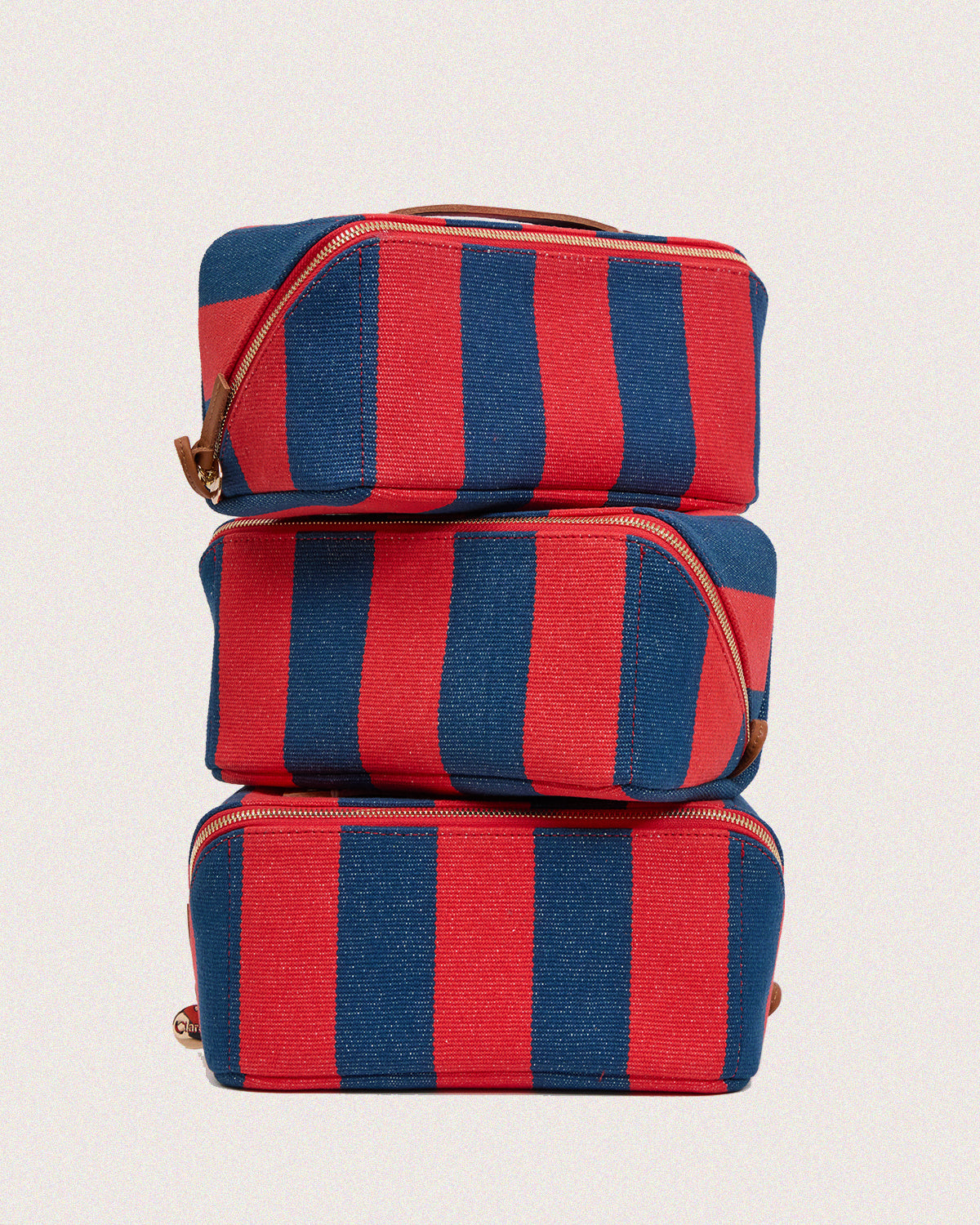 Poppy and French Blue Canvas Stripe
Vacances.