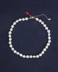 Freshwater Pearl Necklace with 11 CV Charms Added To It