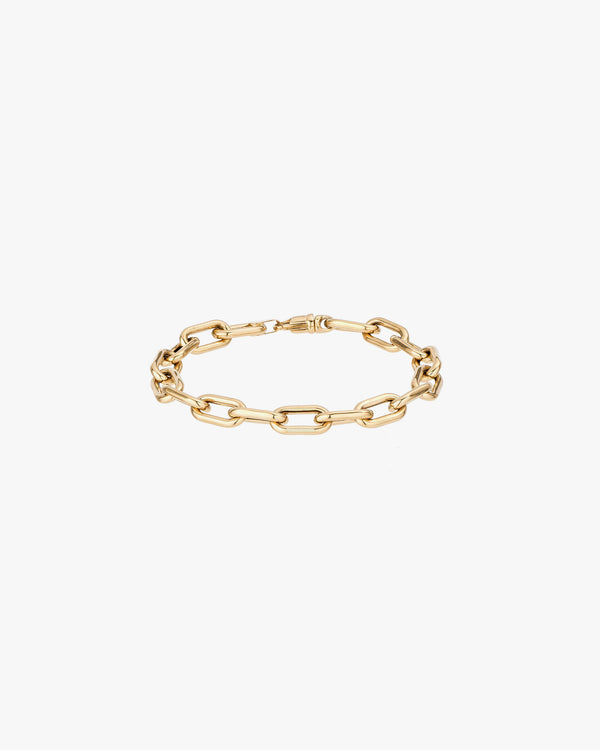 7mm Italian Chain Link Bracelet