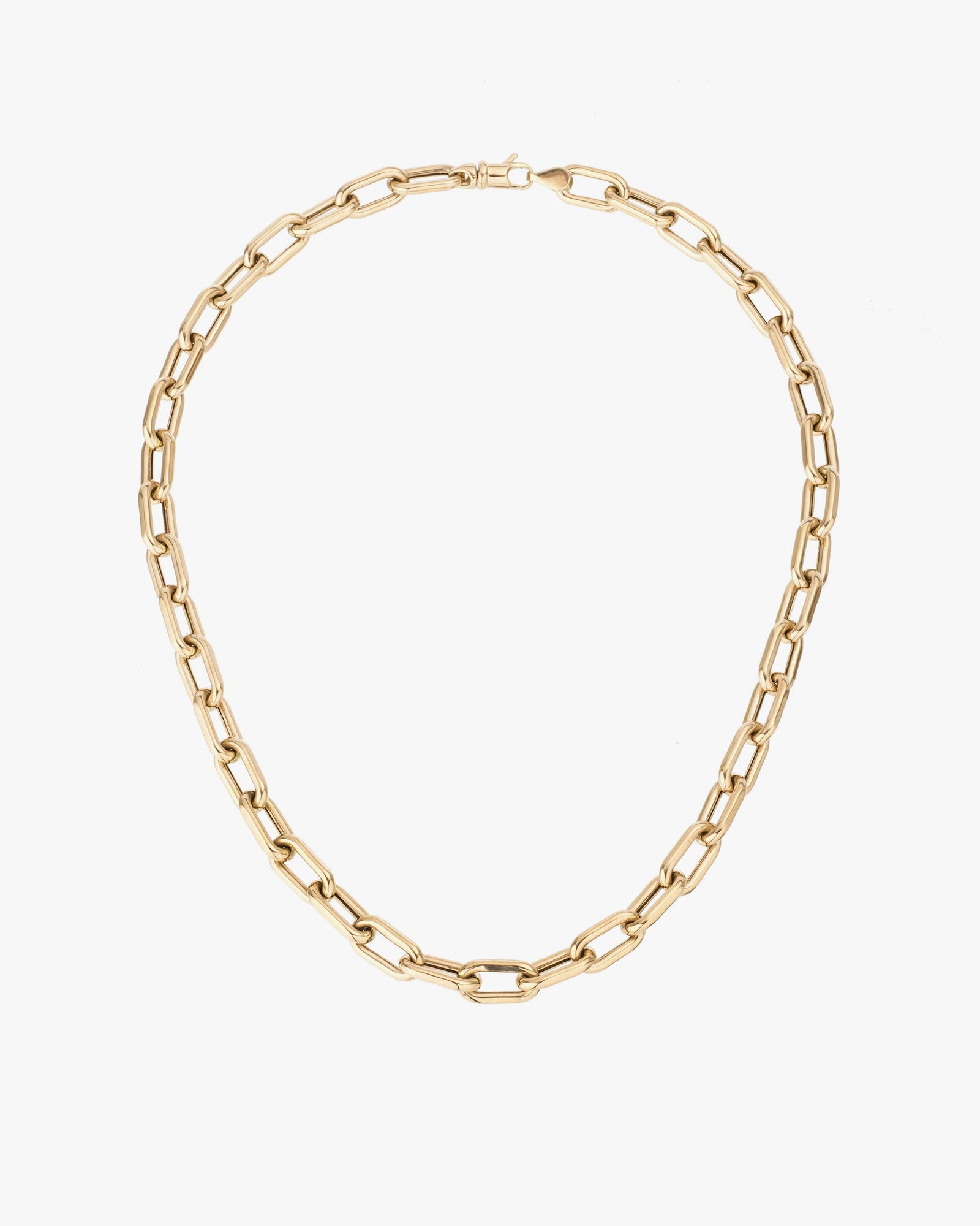 7mm Italian Chain Link Necklace