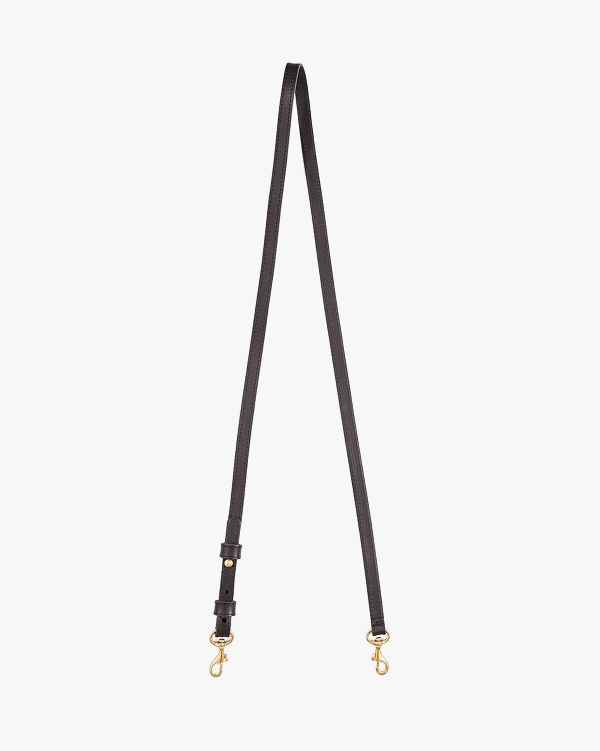 Black Leather Link Shoulder Strap – Clare V.