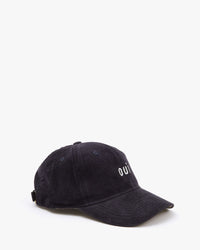 side image of the Navy Corduroy Baseball Hat 