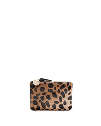 Leopard Hair On Coin Clutch - Front