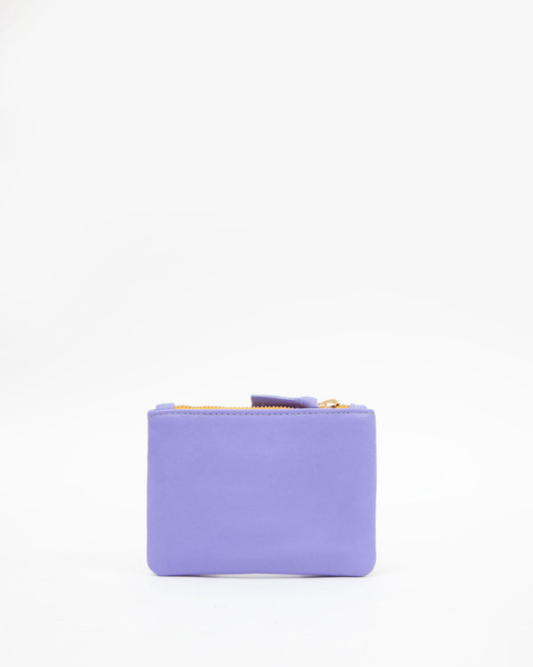 Violet w/ Lips Coin Clutch - Back Flat