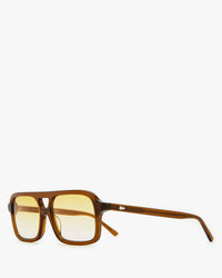 Crap Eyewear Space Ranger Sunglasses in Gold Gradient Side View
