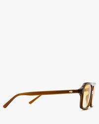 Close Up of the Arms on the Crap Eyewear Space Ranger Sunglasses in Gold Gradient